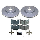 PowerStop Genuine Geomet Coated Rotor and Low-Dust Ceramic Brake Pad Kit