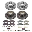 PowerStop OE Stock Replacement Low-Dust Ceramic Brake Pad and Rotor Kit