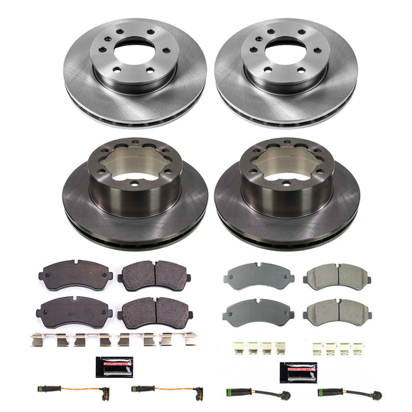 PowerStop OE Stock Replacement Low-Dust Ceramic Brake Pad and Rotor Kit