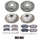PowerStop Semi-Coated Rotor and Low-Dust Ceramic Brake Pad Kit