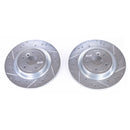 PowerStop Evolution Drilled Slotted Rotors Pair Rear For Jaguar XE