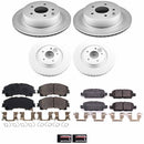 PowerStop Genuine Geomet Coated Rotor and Low-Dust Ceramic Brake Pad Kit