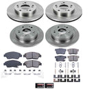 PowerStop OE Stock Replacement Low-Dust Ceramic Brake Pad and Rotor Kit