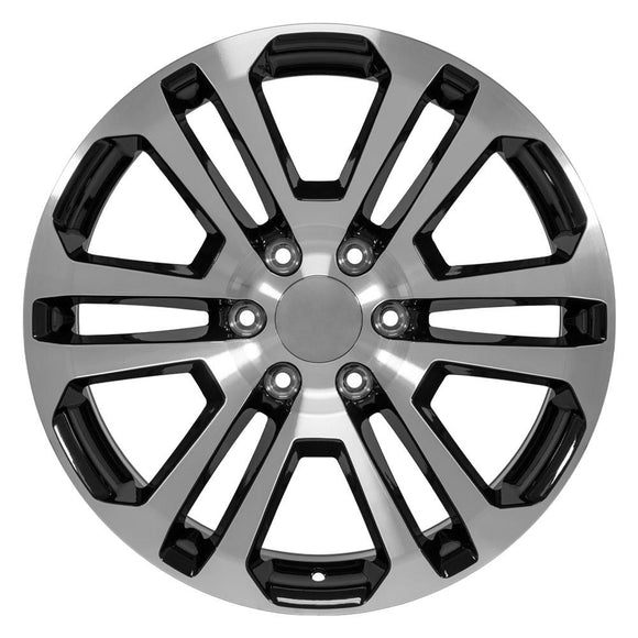 20" Replica Wheel CV99 Fits GMC Sierra Rim 20x9 Machined Wheel