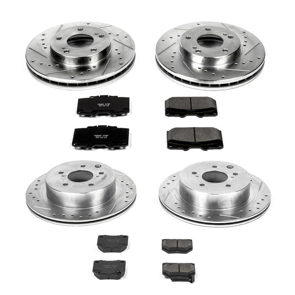 PowerStop Z23 Daily Driver Carbon-Fiber Ceramic Brake Pad and Drilled & Slotted