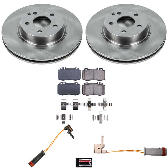 PowerStop OE Stock Replacement Low-Dust Ceramic Brake Pad and Rotor Kit