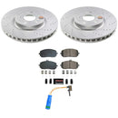 PowerStop Genuine Geomet Coated Rotor and Carbon-Fiber Ceramic Brake Pad Kit