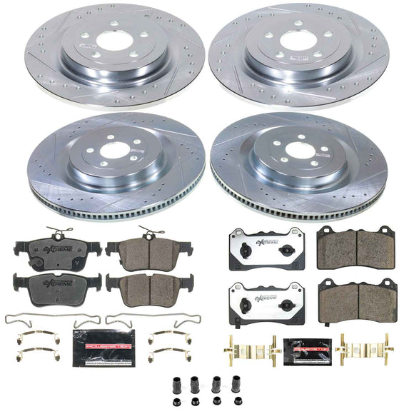 Z26 Street Performance Ceramic Brake Pad and Drilled & Slotted Rotor Kit