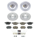 PowerStop Genuine Geomet Coated Rotor and Carbon-Fiber Ceramic Brake Pad Kit
