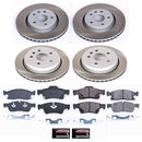PowerStop Semi-Coated Rotor and Low-Dust Ceramic Brake Pad Kit
