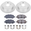 PowerStop Genuine Geomet Coated Rotor and Low-Dust Ceramic Brake Pad Kit