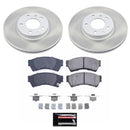 PowerStop Semi-Coated Rotor and Low-Dust Ceramic Brake Pad Kit