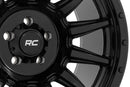 18x9 Rough Country 90 Series Gloss Black Wheel 6x5.5 ET-12 CB