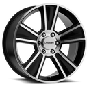 20x11 Vision V223 Stunner Gloss Black Machined Face Wheel 5x120 ET40 CB67.1