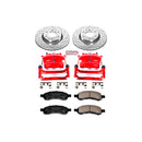 PowerStop Z23 Daily Driver Carbon-Fiber Ceramic Pads Drilled & Slotted Rotor & C