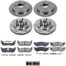 PowerStop OE Stock Replacement Low-Dust Ceramic Brake Pad and Rotor Kit