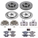 PowerStop OE Stock Replacement Low-Dust Ceramic Brake Pad, Rotor and Caliper Kit