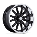 20X8 US Mag UC145 Rambler 6 Gloss Black W/ Diamond Cut Lip 6x139.7 ET1 Wheel Rim