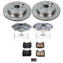 PowerStop OE Stock Replacement Low-Dust Ceramic Brake Pad, Rotor and Caliper Kit