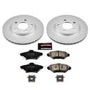 PowerStop Genuine Geomet Coated Rotor and Low-Dust Ceramic Brake Pad Kit
