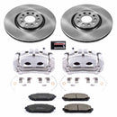 PowerStop OE Stock Replacement Low-Dust Ceramic Brake Pad, Rotor and Caliper Kit