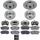 PowerStop OE Stock Replacement Low-Dust Ceramic Brake Pad, Rotor and Caliper Kit