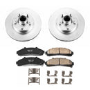 PowerStop Genuine Geomet Coated Rotor and Low-Dust Ceramic Brake Pad Kit