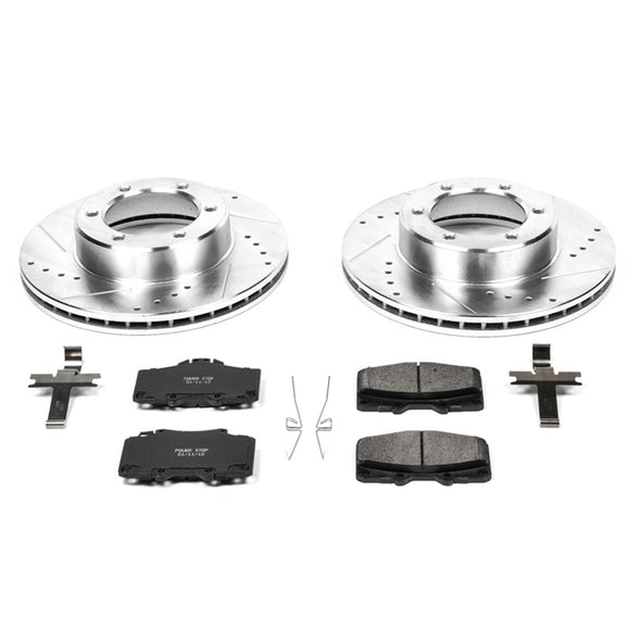 PowerStop Z23 Daily Driver Carbon-Fiber Ceramic Brake Pad and Drilled & Slotted
