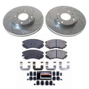 PowerStop Z23 Daily Driver Carbon-Fiber Ceramic Brake Pad and Drilled & Slotted