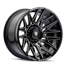 22x12 American Truxx AT1919 Evolution Black Milled 8x180 ET-44 Wheel Rim