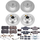 PowerStop Genuine Geomet Coated Rotor and Carbon-Fiber Ceramic Brake Pad Kit