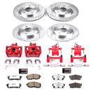 PowerStop Z26 Street Performance Ceramic Brake Pad, Drilled Slotted Rotor, and C