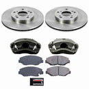 PowerStop OE Stock Replacement Low-Dust Ceramic Brake Pad, Rotor and Caliper Kit