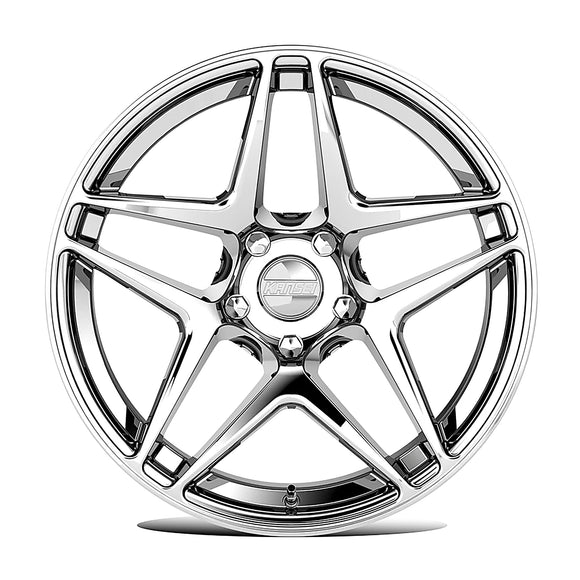 19x10.5 Kansei K15X Astro Chrome 5x120 ET12 CB72.56 Wheel