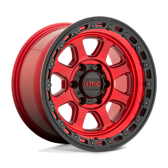 20X9 KMC KM548 CHASE Candy Red With Black Lip 6X139.7 ET18 wheel/rim