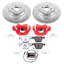 PowerStop Z26 Street Performance Ceramic Brake Pad, Drilled Slotted Rotor, and C