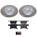 PowerStop Semi-Coated Rotor and Low-Dust Ceramic Brake Pad Kit