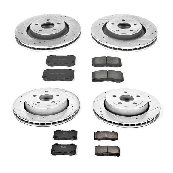 PowerStop Z23 Daily Driver Carbon-Fiber Ceramic Brake Pad and Drilled & Slotted