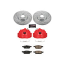 PowerStop Z23 Daily Driver Carbon-Fiber Ceramic Pads Drilled & Slotted Rotor & C