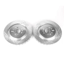 PowerStop Evolution Drilled Slotted Rotors Pair Rear For Cadillac CTS