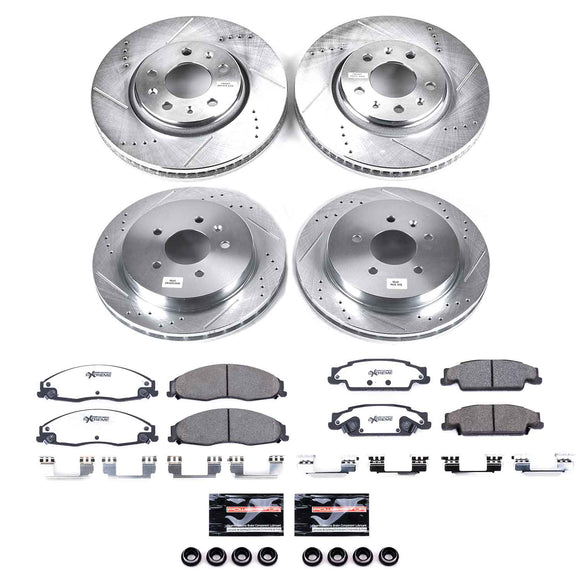 PowerStop Z26 Street Performance Ceramic Brake Pad and Drilled & Slotted Rotor K