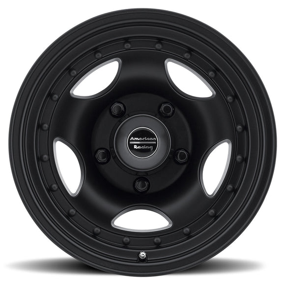 16X7 American Racing AR23 Black Wheel 8X165.1 ET-6 8-165.1 16-7 AR236782B