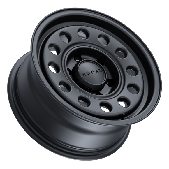 16x8 Nomad N501SB Convoy Satin Black 6x139.7 ET-10 CB106.1 Wheel