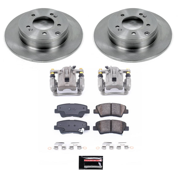 PowerStop OE Stock Replacement Low-Dust Ceramic Brake Pad, Rotor and Caliper Kit