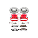 PowerStop Z36 Truck and SUV Ceramic Brake Pad, Drilled & Slotted Rotor, and Cali