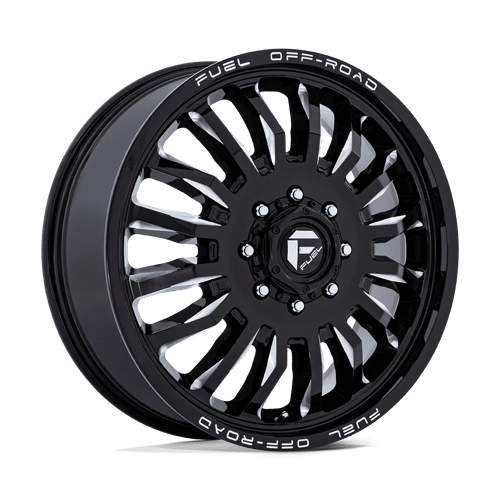 22x8.25 Fuel Off-Road D868 Arc Dually Gloss Black Milled 8x165.1 ET104 Wheel