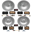 PowerStop Genuine Geomet Coated Rotor and Carbon-Fiber Ceramic Brake Pad Kit
