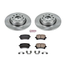PowerStop OE Stock Replacement Low-Dust Ceramic Brake Pad and Rotor Kit