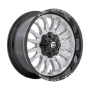 20x9 Fuel Off-Road D798 Arc Silver Brushed Face Black Lip 8x165.1 ET1 Wheel