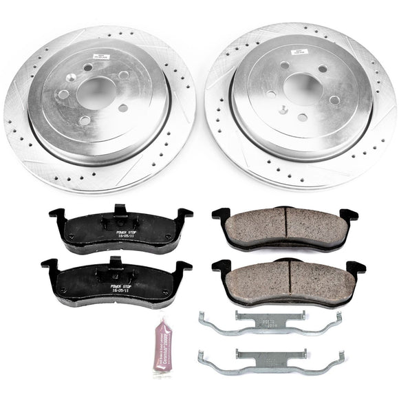 PowerStop Z23 Daily Driver Carbon-Fiber Ceramic Brake Pad and Drilled & Slotted